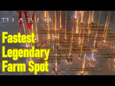 Diablo 4 legendary farm spot that's INSANE, best legendary items dungeon, fastest legendary farm