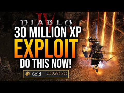 Diablo 4 – MASSIVE 30 Million XP Farm & Legendary Glitch!