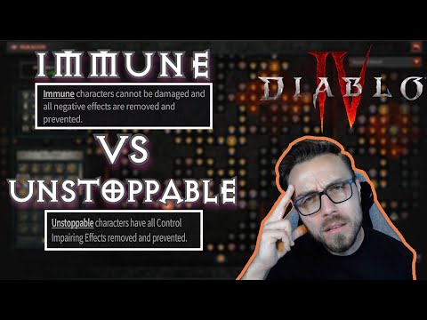 Diablo 4 Mechanics Deep Dive: Immune vs Unstoppable | Testing in D4 Open Beta