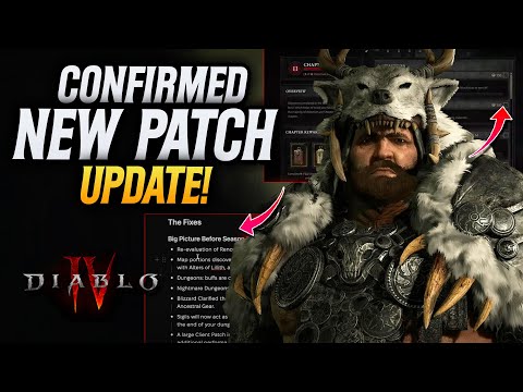 Diablo 4 NEW Patch Update Info! And NEW Season Journey Info!