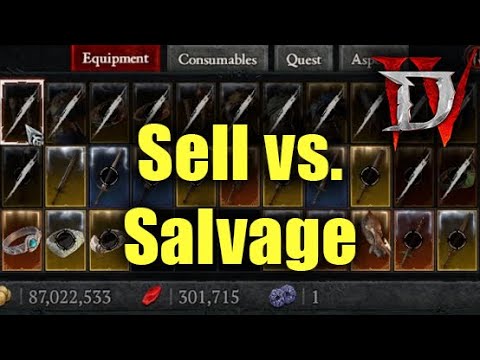 Diablo 4 – Sell or Salvage your Loot? The Breakdown