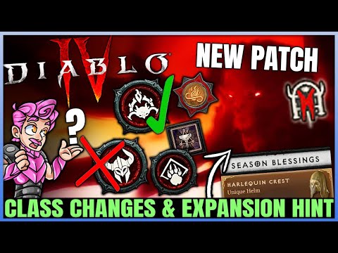 Diablo 4 – WARNING: Class Buffs & Fixes, BIG XP & Dungeon Changes Soon, New Season 1 Aspects & More!