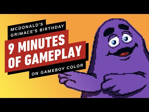 McDonald’s Grimace’s Birthday on GameBoy Color 9 Minutes of Gameplay 2023