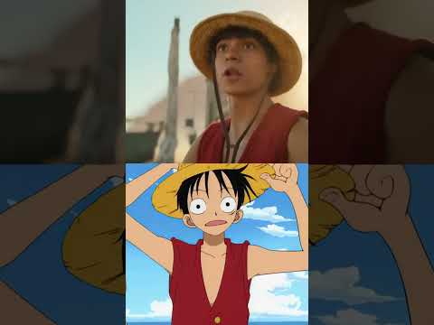 One Piece live-action vs anime #onepiece #netflix #onepieceliveaction #anime #manga #shorts