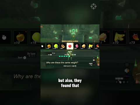Link only weighs 10 apples #zelda #tearsofthekingdom #nintendo #gaming #nintendoswitch #shorts