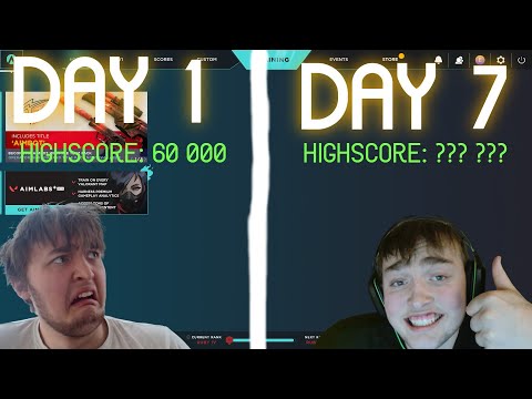 I DID ONE WEEK OF AIMLABS AND THIS HAPPEND!?