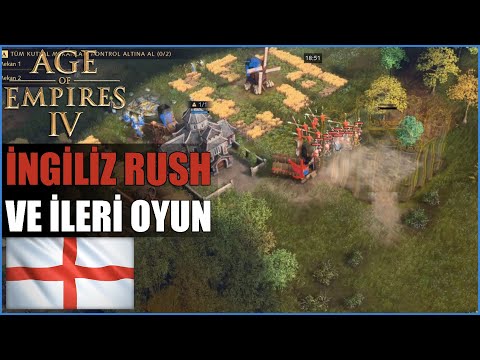 KUTSALA İNGİZLİZ HIZLI OKÇU BASKISI – AoE4 İngiliz Oynayış 1v1 | Age of Empires IV