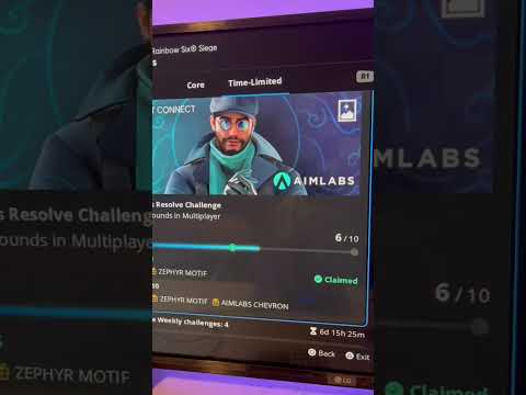 LIMITED TIME FREE PACK UBISOFT AND AIMLABS COLAB #shorts #r6 #siege #edit