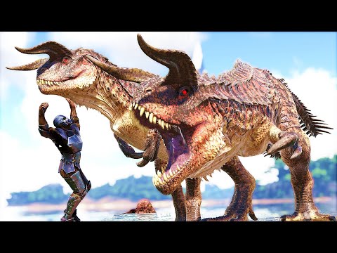 MINHA BASE FOI DESTRUÍDA! Domei o Casal Hypo Carnotaurus! (DINOSSAURO) ARK SURVIVAL EVOLVED