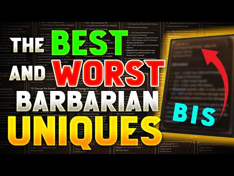 MUST HAVE Uniques for Barbarians in Diablo 4
