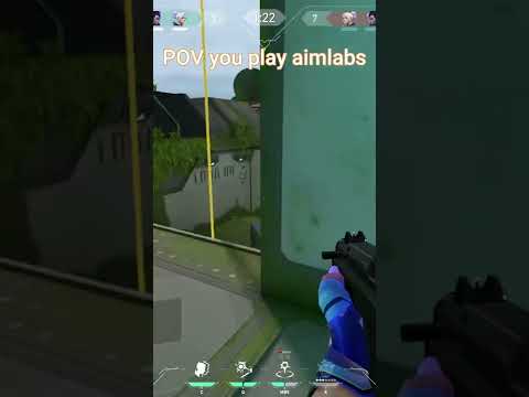 POV you play aimlabs to much | valorant | #shorts