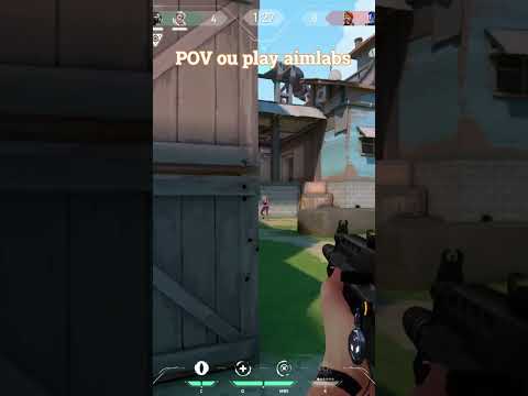 POV you play aimlabs to much | valorant | #shorts