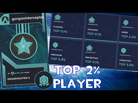 Results of Getting GRANDMASTER 2 in Aimlabs