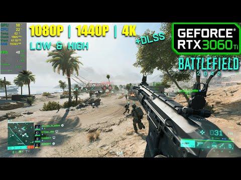 RTX 3060 Ti | Battlefield 2042 – 1080p, 1440p, 4K, DLSS – Low & High