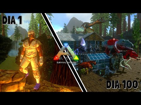 Sobrevivendo 100 Dias na Red Wood Brutal | ARK Movie | ARK Survival Evolved Mobile