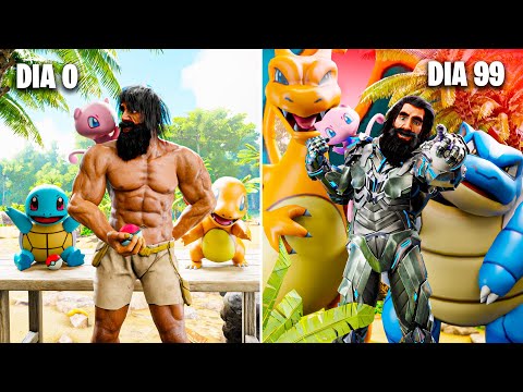 ¡SOBREVIVÍ 100 DÍAS en ARK Survival Evolved con POKÉMON! La Película