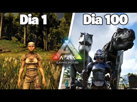 SOBREVIVI 100 DIAS NO ARK SURVIVAL EVOLVED!