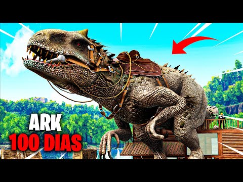¡SOBREVIVO 100 DÍAS en ARK Survival Evolved sobre un MEGACHELÓN! #3