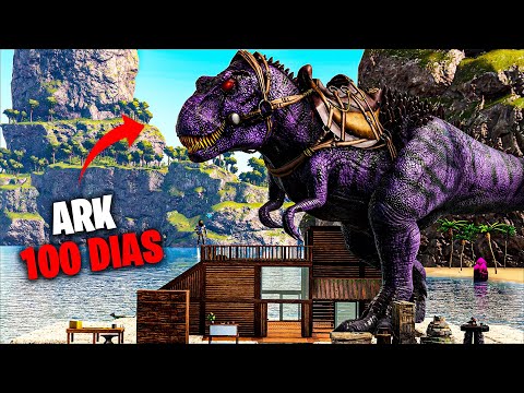 ¡SOBREVIVO 100 DÍAS en ARK Survival Evolved sobre un MEGACHELÓN! #5
