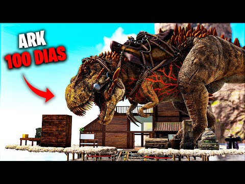 ¡SOBREVIVO 100 DÍAS en ARK Survival Evolved sobre un MEGACHELÓN! #6