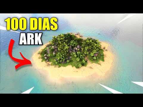 ¡SOBREVIVO 100 DIAS en una ISLA DESIERTA en ARK Survival Evolved en HARDCORE! #1