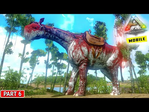 Taming Paraceratherium in Swamp Biome 🔥 : ARK Survival Evolved MOBILE : Public Server – Part 6 Hindi