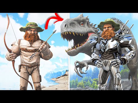 ¡Tengo 100 Días para Pasar ARK Survival Evolved en Hardcore! Película Completa de Lost Island.