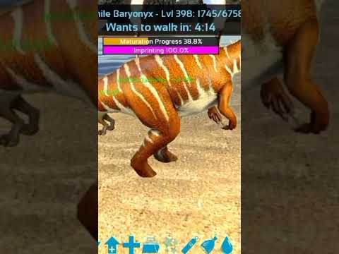 THIS IS HOW ITS LOOK MATURING BARYONYX IN ARK MOBILE #arksurvivalevolved #ark
