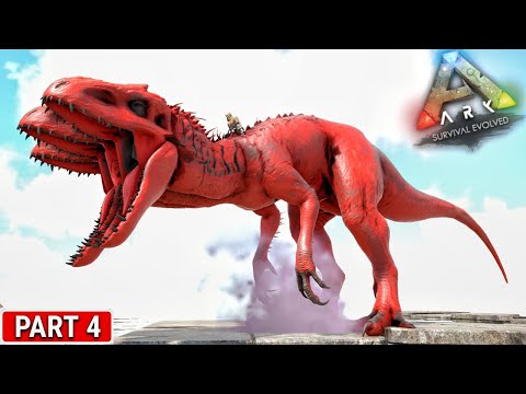 Three Headed Indominus Rex Fight And Taming 🔥🔥 : ARK Jurassic World : ARK Survival Evolved : Part 4