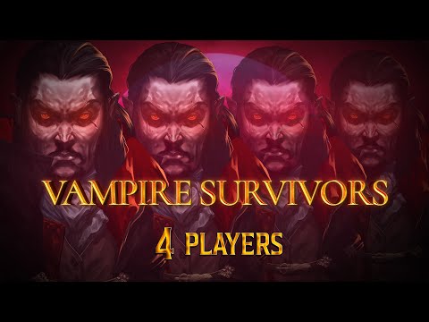 Vampire Survivors: 4 player local couch co-op trailer – August 17th
