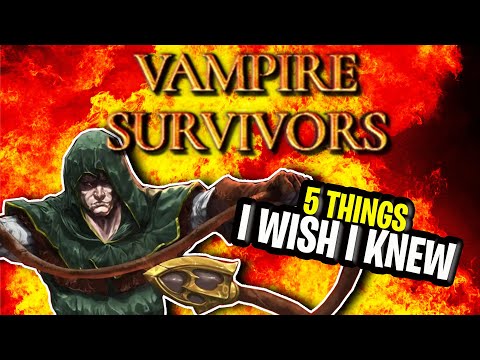 Vampire Survivors: 5 Tips I Wish I Knew When Starting – Beginners Tips Guide…!