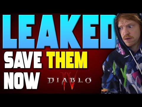 WARNING! Diablo 4 LEAKED NEW Info Shows YOU NEED TO SAVE THESE!
