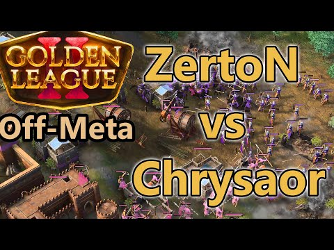 ZertoN 🇩🇪 vs Chrysaor 🇨🇭 – Off-Meta – Golden League 2 – Age of Empires 4 [Deutsch/4K]