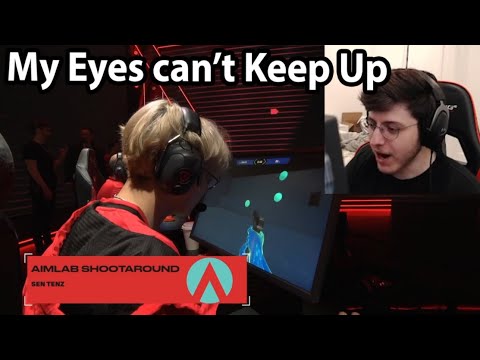 Zombs got SHOCKED at TenZ Reaction Time on AIMLAB…