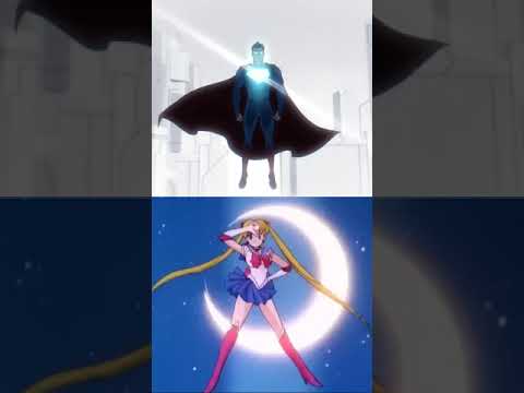 Superman’s Sailor Moon-style transformation #dccomics #superman #anime #animated #comics #shorts