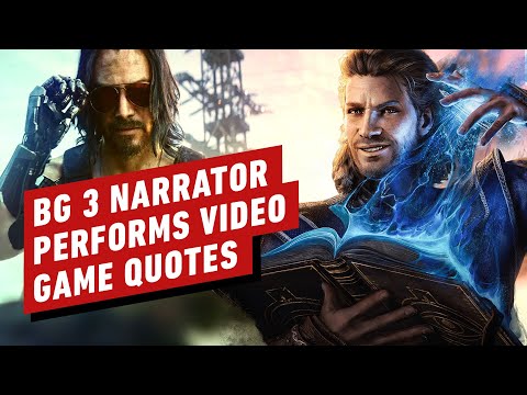 Baldur’s Gate 3 Narrator Performs Iconic Video Game Quotes