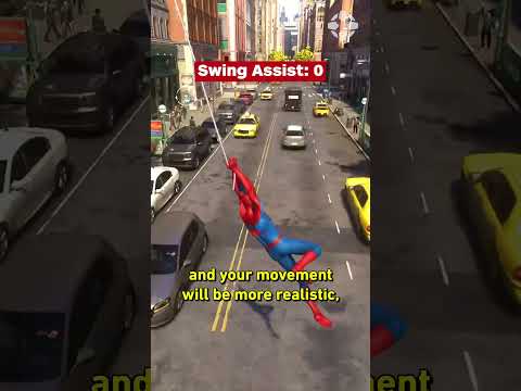 Spider-Man 2’s Swing Steering Assistance: Do you want to swing fast or realistically? #spiderman2ps5