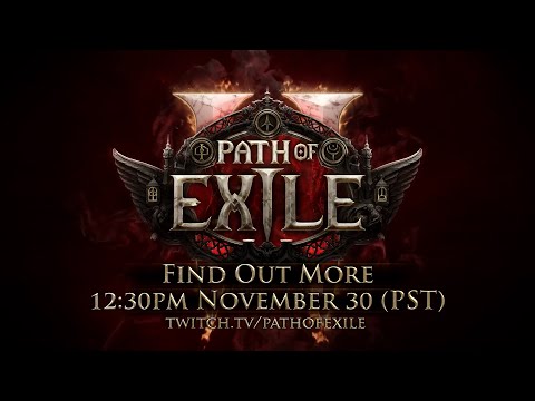 Path of Exile 2 November 30 Livestream Teaser Trailer