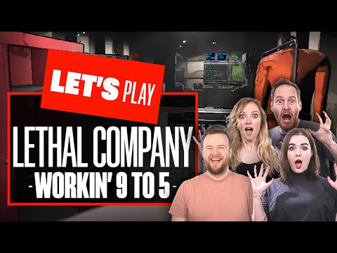 Let’s Play LETHAL COMPANY – FULL 4 PLAYER HORROR CO OP! Lethal Company Co-op Horror Game Playthrough