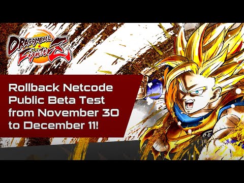 DRAGON BALL FighterZ – Steam Rollback Beta Test Date Announcement Trailer