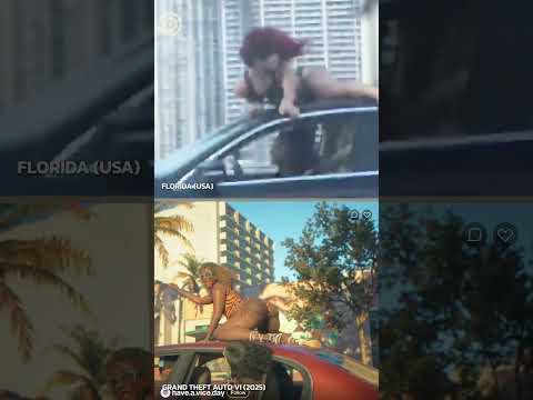 GTA 6 Viral Social Media Moments In Game vs. Real Life #gta #gta6 #gaming