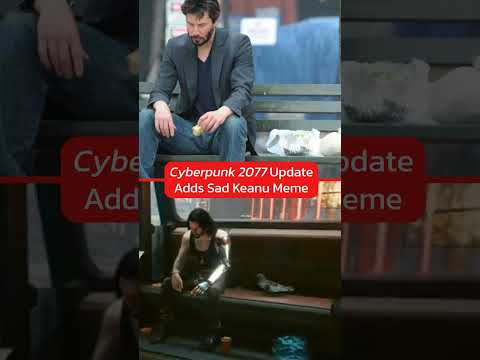 They’ve Added the Sad Keanu Meme in Cyberpunk 2077 #cyberpunk2077 #keanureeves #gaming