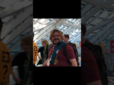 Jack Black walking in the crowd at E3 2019 #jackblack #e3 #gaming