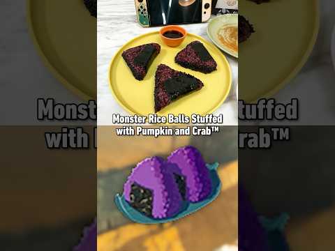 Zelda: Monster Rice Balls with Pumpkin and Crab (close enough) #zelda #cooking #recipe #rice #crab
