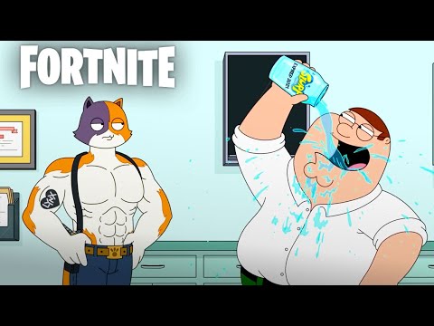 Fortnite – Peter Griffin Seeks Fitness Advice from Meowscles Hybrid Short