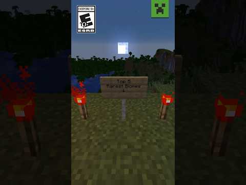 TOP 5 RAREST BIOMES IN MINECRAFT