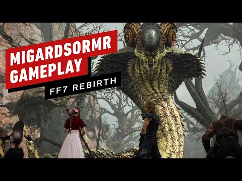 Final Fantasy 7 Rebirth: Migardsormr Gameplay and Comparison