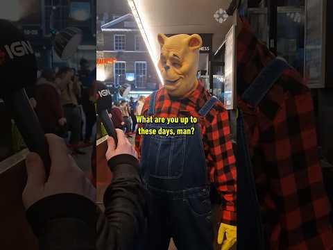 Interviewing the evil Winnie-the-Pooh from Blood and Honey 2 #winniethepooh #scary #movies #slasher