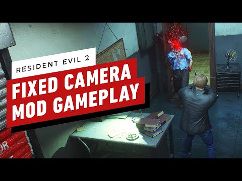 Resident Evil 2: Classic Fixed Camera Mod Gameplay