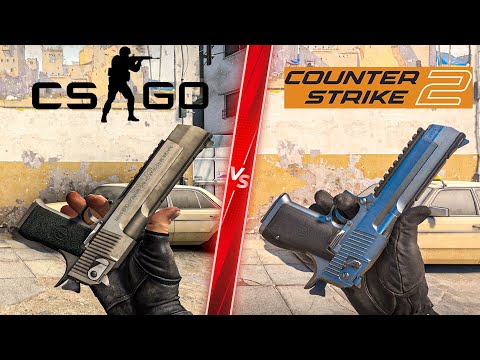 Counter Strike 2 vs CSGO – Weapons Comparison! Attention to Detail & Graphics! PC 4K